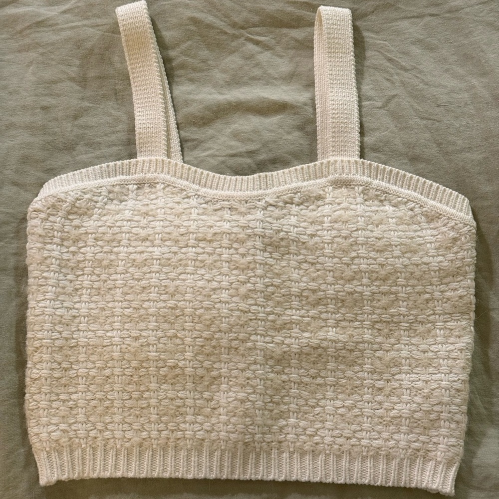 Maje Tweed Knit Crop